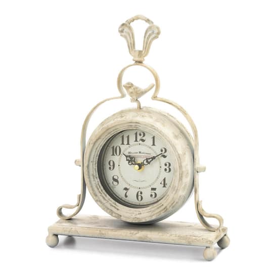 12.5&#x22; Vintage Tabletop Clock